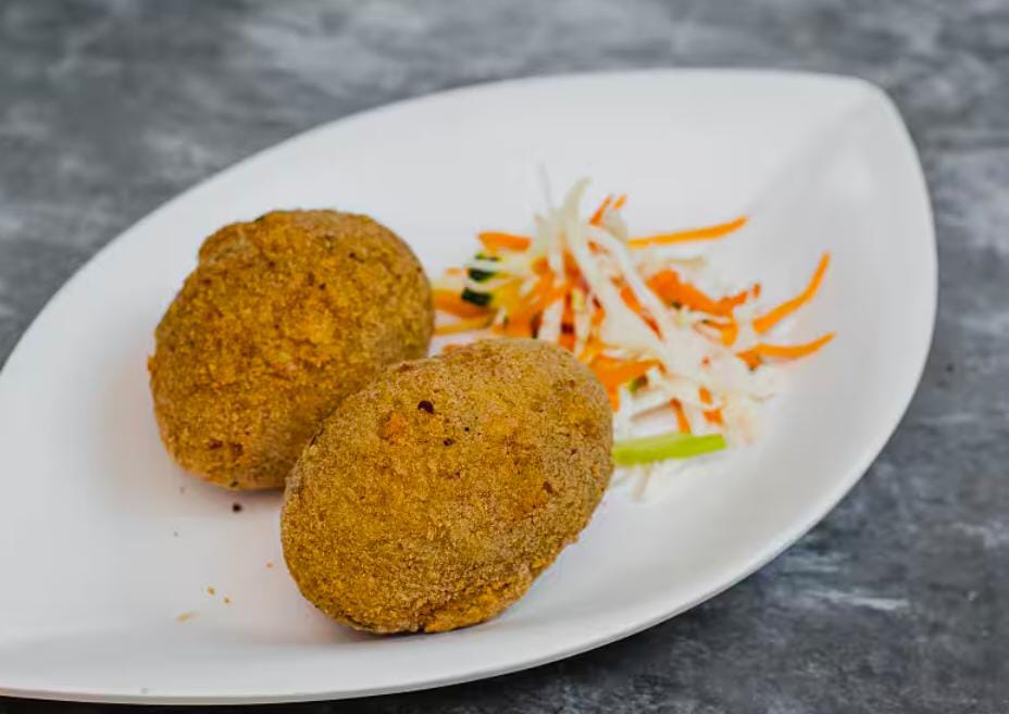 Egg Devil stuffed with mutton keema(2 Pieces)