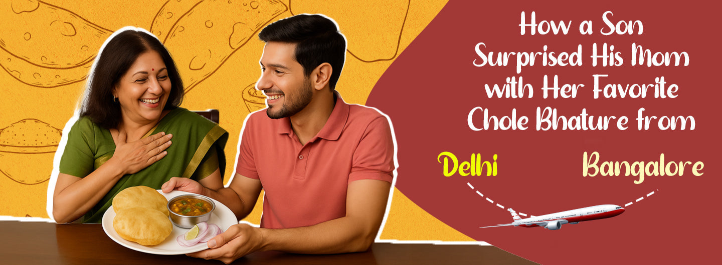 A Taste of Home in a New City: How One Son Surprised His Mom with Her Favorite Chole Bhature