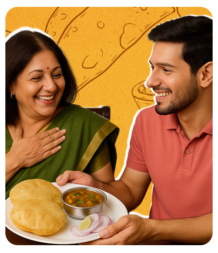 A Taste of Home in a New City: How One Son Surprised His Mom with Her Favorite Chole Bhature